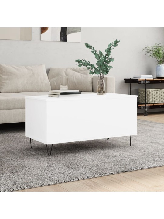 Konferenční stolek bílý 90 x 44,5 x 45 cm kompozitní dřevo