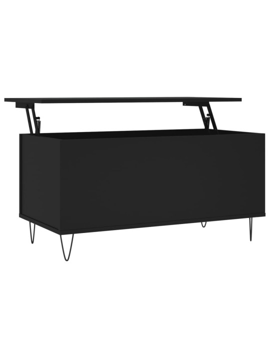 Konferenční stolek černý 90 x 44,5 x 45 cm kompozitní dřevo
