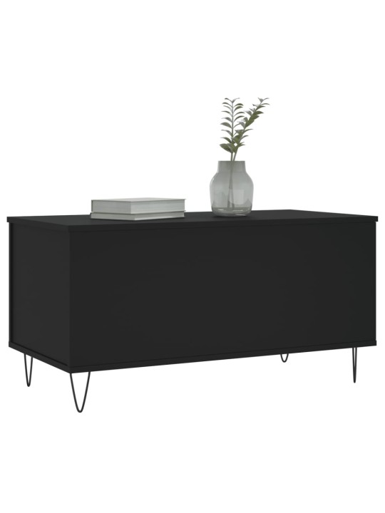 Konferenční stolek černý 90 x 44,5 x 45 cm kompozitní dřevo