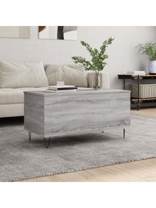 Konferenční stolek šedý sonoma 90x44,5x45 cm kompozitní dřevo