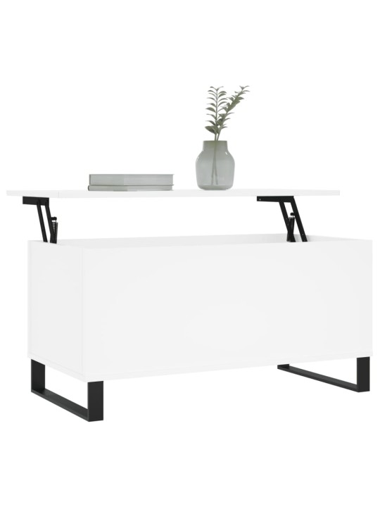 Konferenční stolek bílý 90 x 44,5 x 45 cm kompozitní dřevo