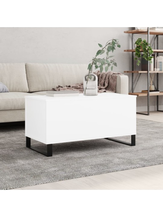 Konferenční stolek bílý 90 x 44,5 x 45 cm kompozitní dřevo
