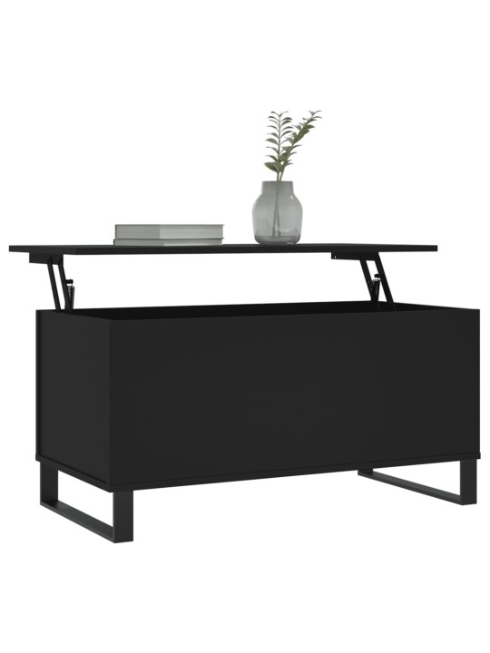 Konferenční stolek černý 90 x 44,5 x 45 cm kompozitní dřevo