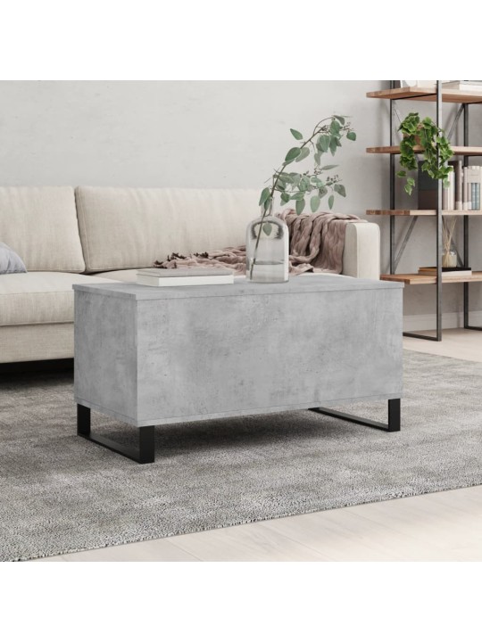 Konferenční stolek betonově šedý 90x44,5x45 cm kompozitní dřevo