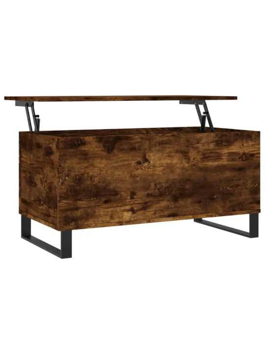 Konferenční stolek kouřový dub 90x44,5x45 cm kompozitní dřevo