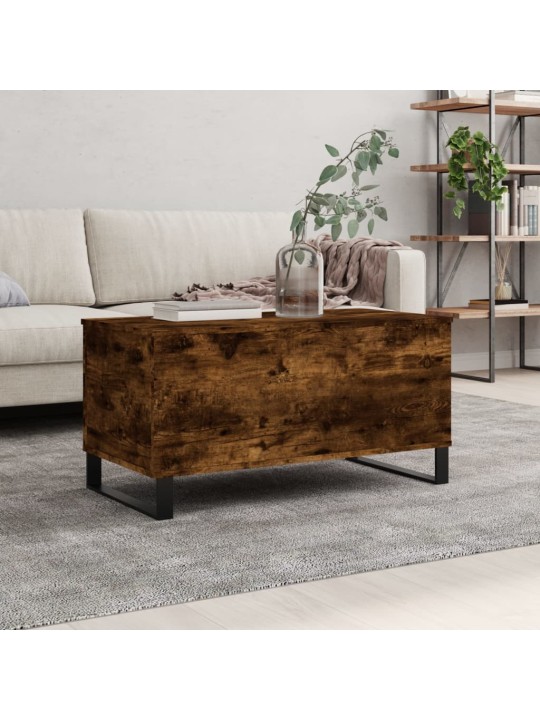 Konferenční stolek kouřový dub 90x44,5x45 cm kompozitní dřevo