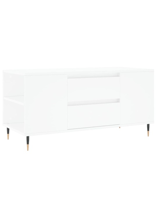Konferenční stolek bílý 102 x 44,5 x 50 cm kompozitní dřevo