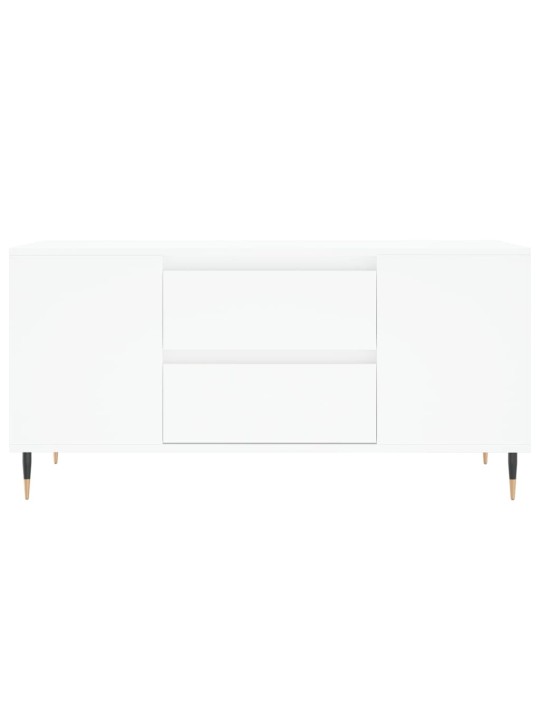 Konferenční stolek bílý 102 x 44,5 x 50 cm kompozitní dřevo