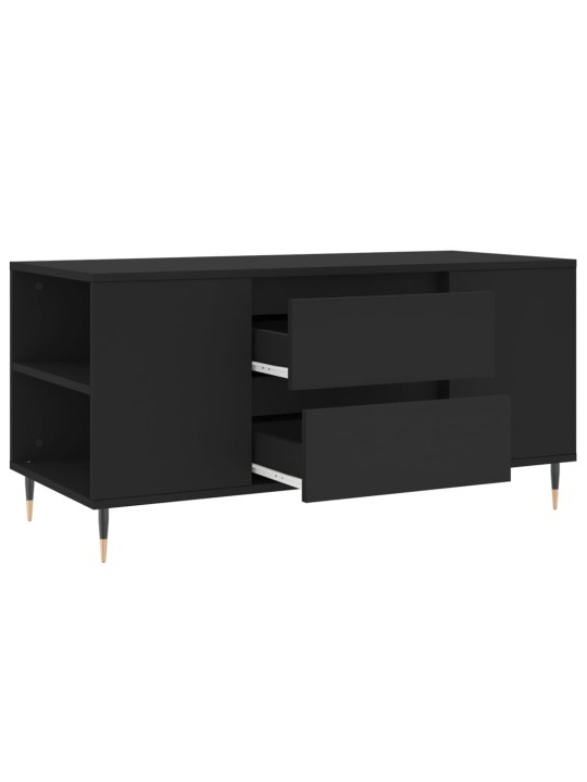 Konferenční stolek černý 102 x 44,5 x 50 cm kompozitní dřevo
