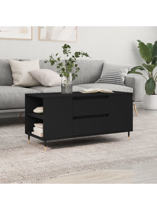 Konferenční stolek černý 102 x 44,5 x 50 cm kompozitní dřevo