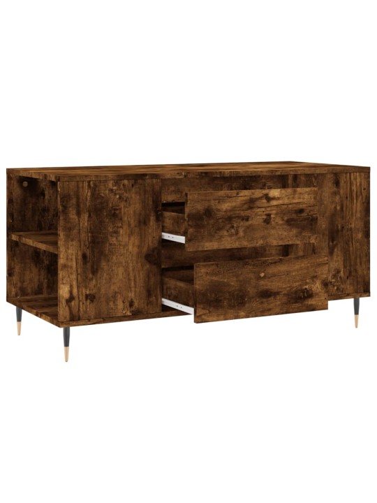 Konferenční stolek kouřový dub 102x44,5x50 cm kompozitní dřevo