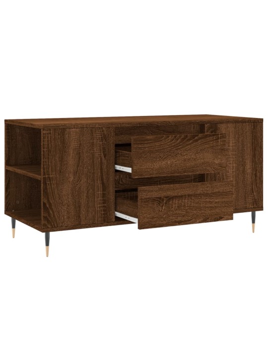 Konferenční stolek hnědý dub 102x44,5x50 cm kompozitní dřevo