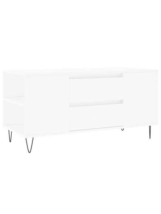 Konferenční stolek bílý 102 x 44,5 x 50 cm kompozitní dřevo
