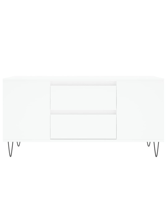 Konferenční stolek bílý 102 x 44,5 x 50 cm kompozitní dřevo