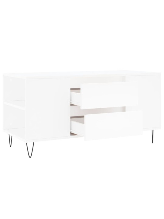 Konferenční stolek bílý 102 x 44,5 x 50 cm kompozitní dřevo