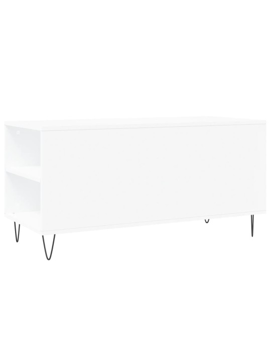 Konferenční stolek bílý 102 x 44,5 x 50 cm kompozitní dřevo