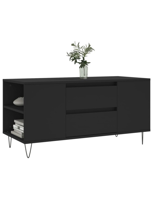Konferenční stolek černý 102 x 44,5 x 50 cm kompozitní dřevo