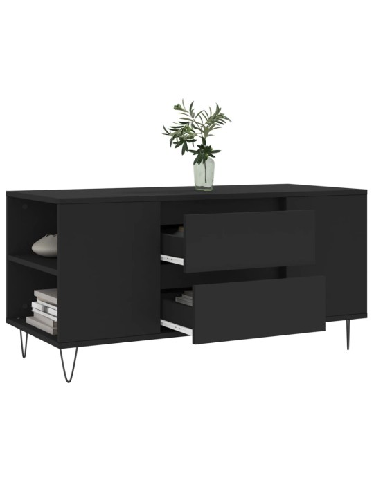 Konferenční stolek černý 102 x 44,5 x 50 cm kompozitní dřevo