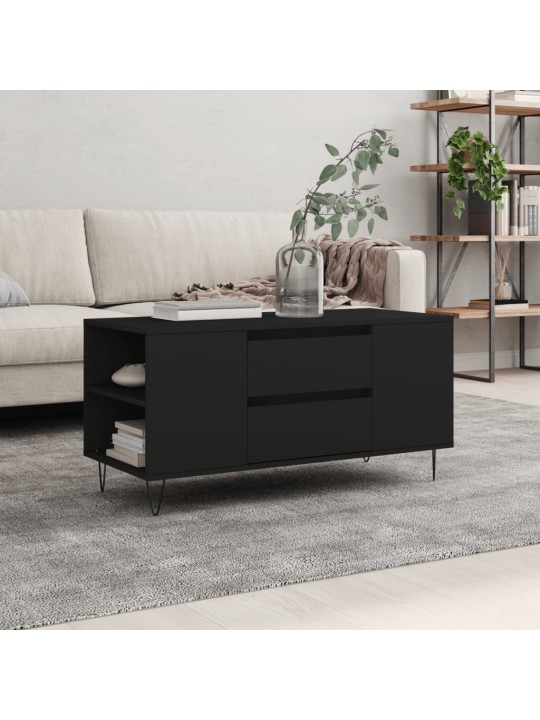 Konferenční stolek černý 102 x 44,5 x 50 cm kompozitní dřevo