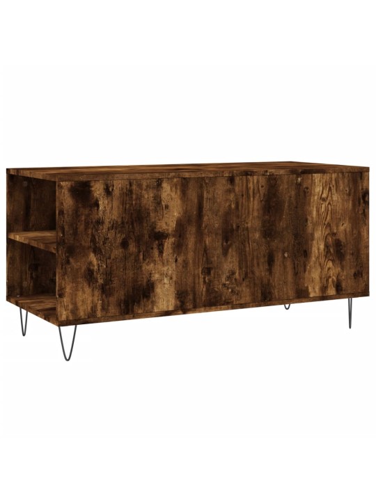 Konferenční stolek kouřový dub 102x44,5x50 cm kompozitní dřevo