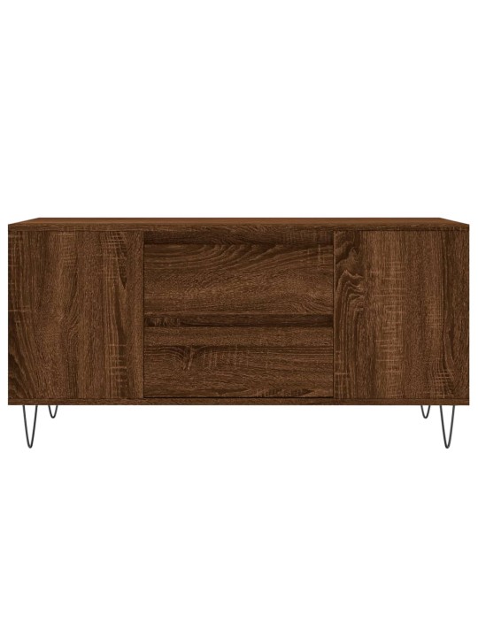 Konferenční stolek hnědý dub 102x44,5x50 cm kompozitní dřevo