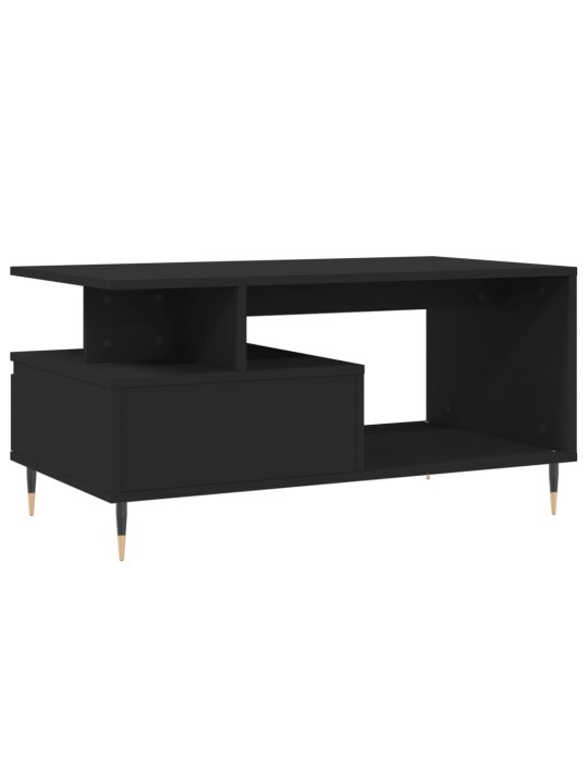 Konferenční stolek černý 90 x 49 x 45 cm kompozitní dřevo