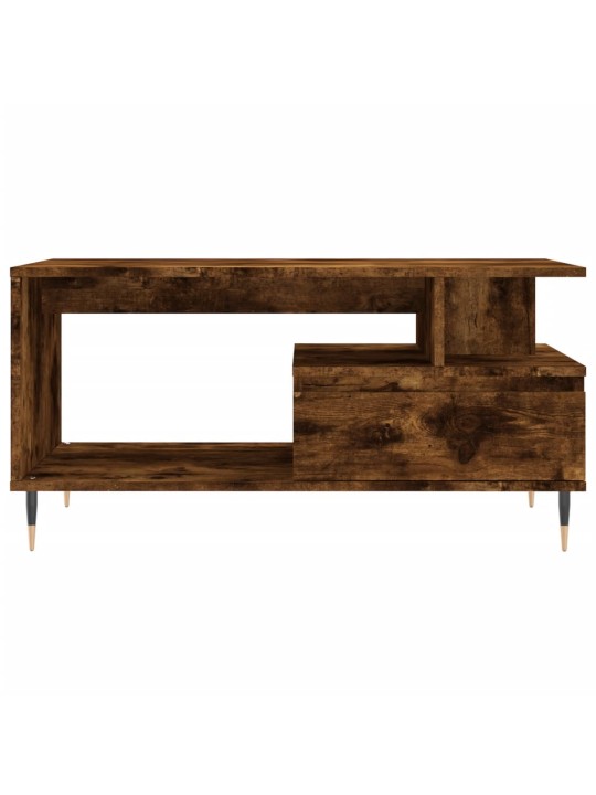 Konferenční stolek kouřový dub 90x49x45 cm kompozitní dřevo