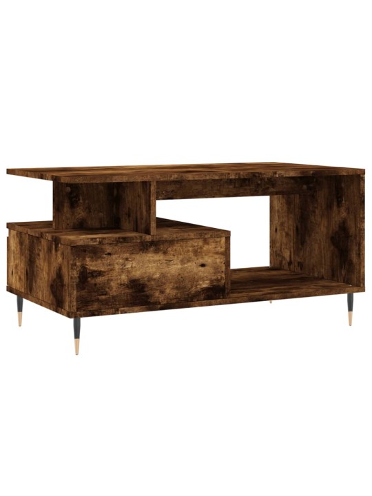 Konferenční stolek kouřový dub 90x49x45 cm kompozitní dřevo