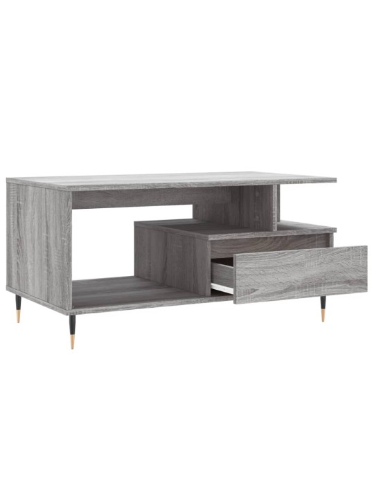 Konferenční stolek šedý sonoma 90 x 49 x 45 cm kompozitní dřevo