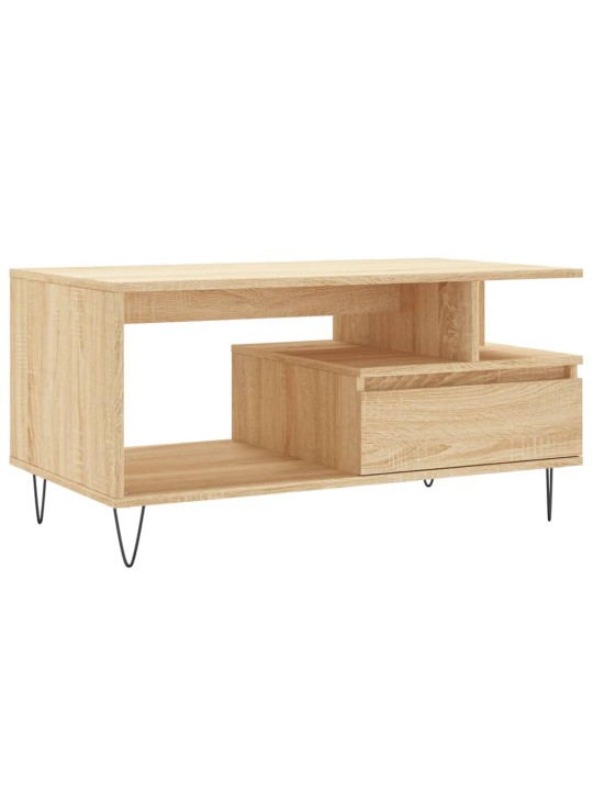Konferenční stolek dub sonoma 90x49x45 cm kompozitní dřevo