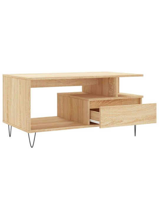 Konferenční stolek dub sonoma 90x49x45 cm kompozitní dřevo