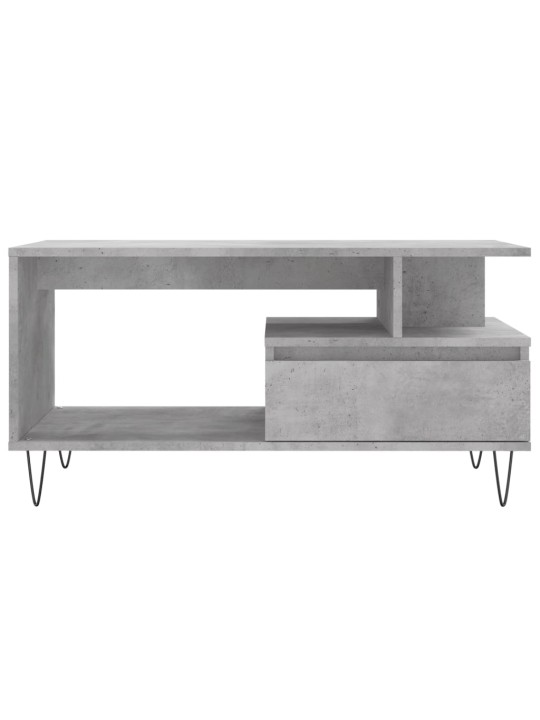 Konferenční stolek betonově šedý 90x49x45 cm kompozitní dřevo