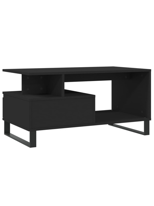 Konferenční stolek černý 90 x 49 x 45 cm kompozitní dřevo