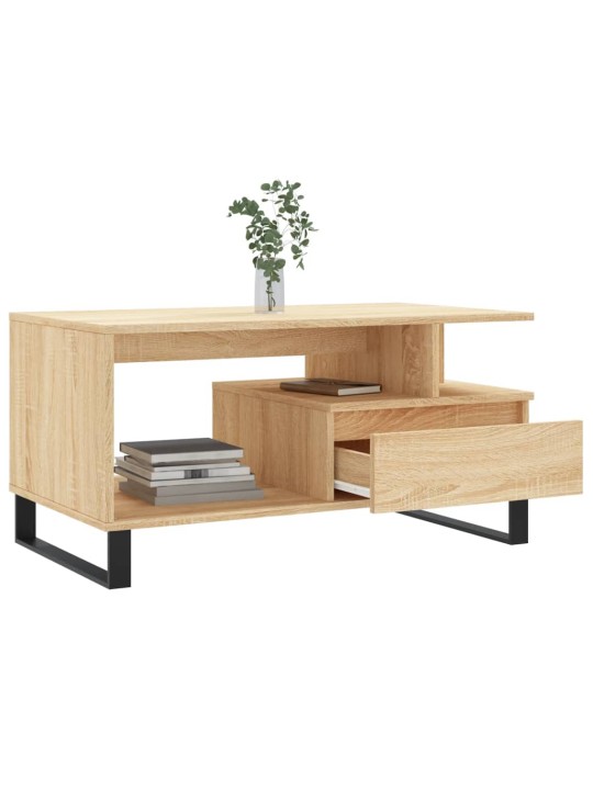 Konferenční stolek dub sonoma 90x49x45 cm kompozitní dřevo