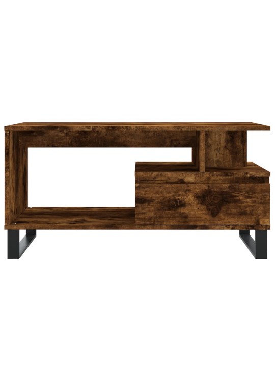 Konferenční stolek kouřový dub 90x49x45 cm kompozitní dřevo