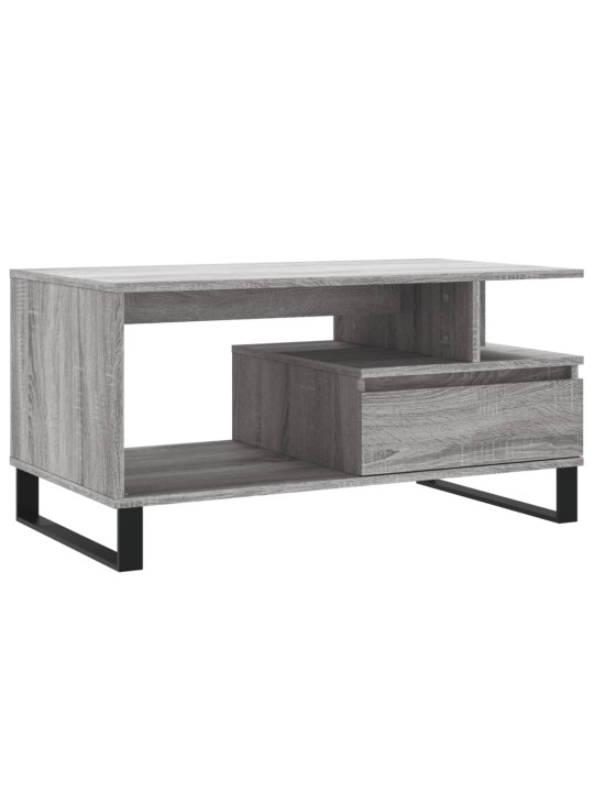 Konferenční stolek šedý sonoma 90 x 49 x 45 cm kompozitní dřevo