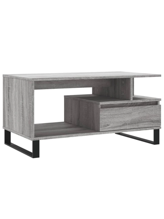 Konferenční stolek šedý sonoma 90 x 49 x 45 cm kompozitní dřevo