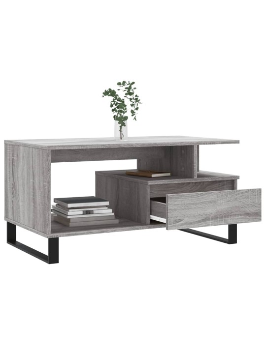 Konferenční stolek šedý sonoma 90 x 49 x 45 cm kompozitní dřevo
