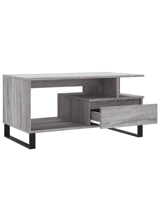 Konferenční stolek šedý sonoma 90 x 49 x 45 cm kompozitní dřevo