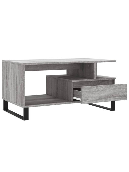 Konferenční stolek šedý sonoma 90 x 49 x 45 cm kompozitní dřevo