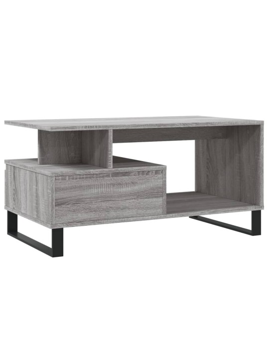 Konferenční stolek šedý sonoma 90 x 49 x 45 cm kompozitní dřevo