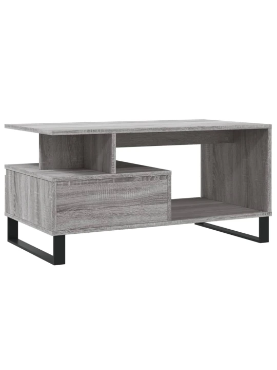 Konferenční stolek šedý sonoma 90 x 49 x 45 cm kompozitní dřevo
