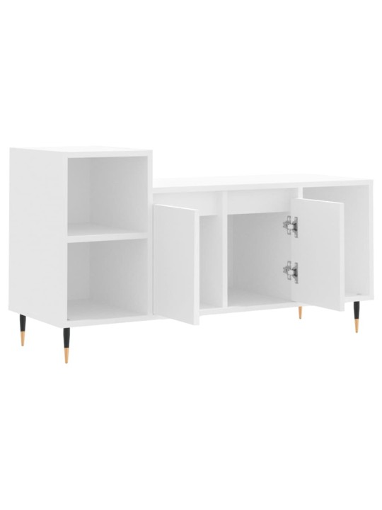TV skříňka bílá 100x35x55 cm kompozitní dřevo