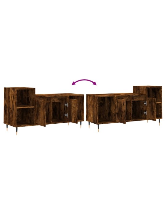 TV skříňka kouřový dub 100x35x55 cm kompozitní dřevo