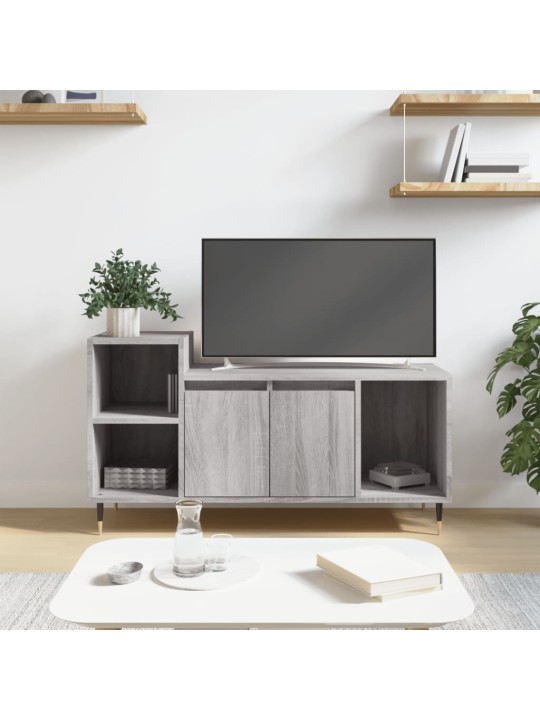 TV skříňka šedá sonoma 100x35x55 cm kompozitní dřevo