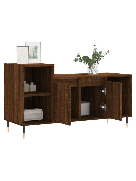 TV skříňka hnědý dub 100x35x55 cm kompozitní dřevo