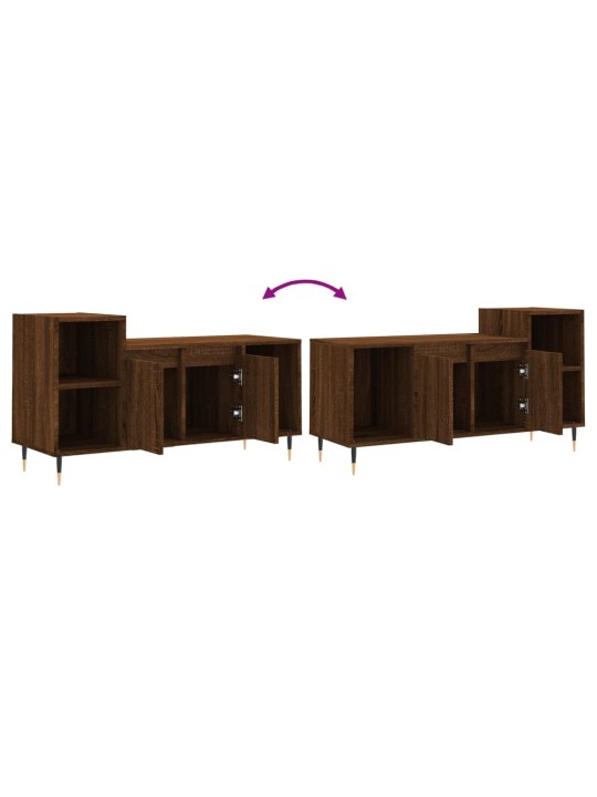 TV skříňka hnědý dub 100x35x55 cm kompozitní dřevo