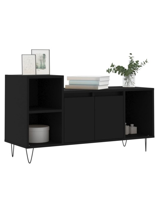 TV skříňka černá 100x35x55 cm kompozitní dřevo