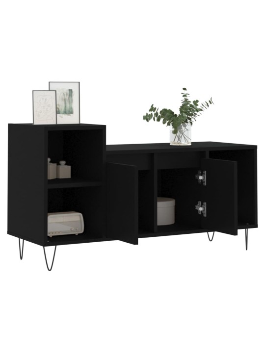 TV skříňka černá 100x35x55 cm kompozitní dřevo