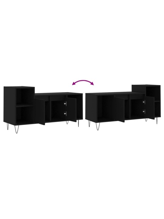 TV skříňka černá 100x35x55 cm kompozitní dřevo